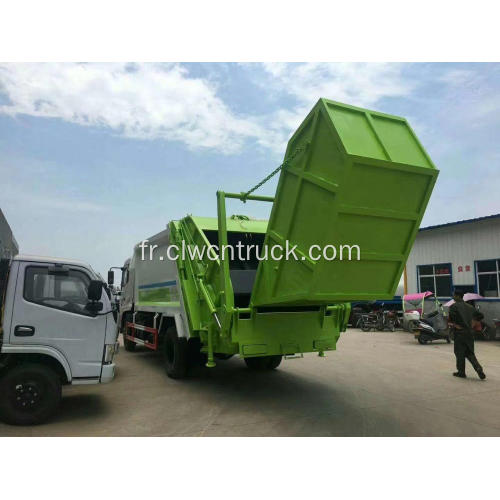 Camion compacteur de déchets solides garanti 100% Dongfeng 12cbm